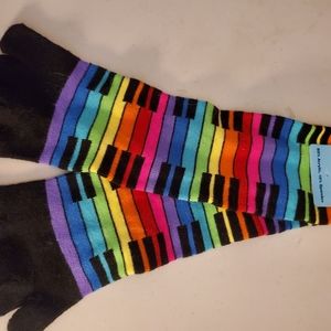 Fun rainbow 🌈 🎹 toe socks great gift 🎁 idea